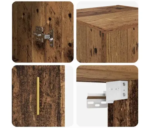 Seinakapp Vana Puit 34,5 X 34 X 90 Cm Tehispuit