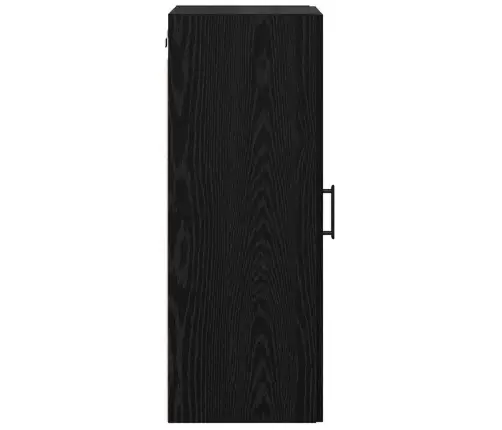 Sienas Skapis Melns Ozolkoks 34,5 X 34 X 90 Cm Vidaxl