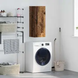 Sienas Skapis Vecs Koks 34,5 X 34 X 90 Cm Inženierijas Koks Vidaxl