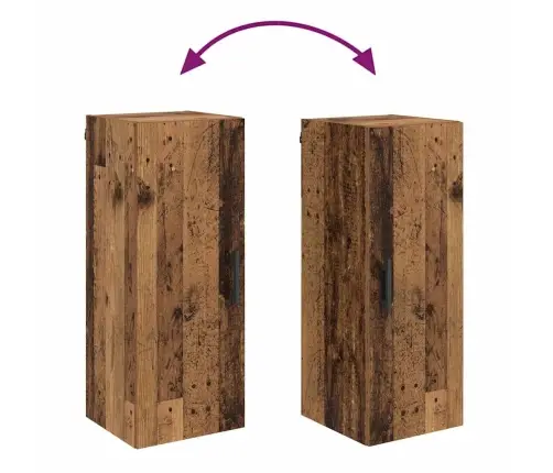 Pakabinama Spintelė Senovinis Medis 34,5 X 34 X 90 Cm