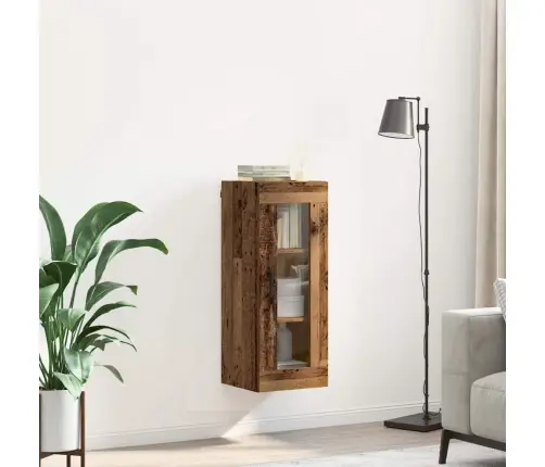 Sienas Skapis Vecs Koks 34,5 X 34 X 90 Cm Vidaxl