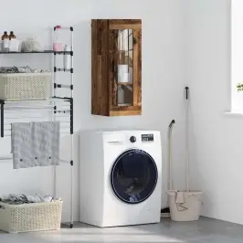 Sienas Skapis Vecs Koks 34,5 X 34 X 90 Cm Vidaxl