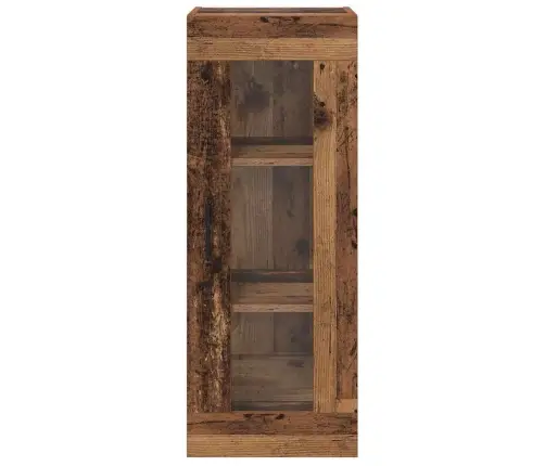 Seinakapp Vana Puit 34,5 X 34 X 90 Cm Kunstlik Puit Ja Klaas