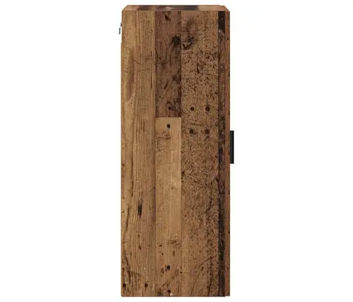 Seinakapp Vana Puit 34,5 X 34 X 90 Cm Kunstlik Puit Ja Klaas