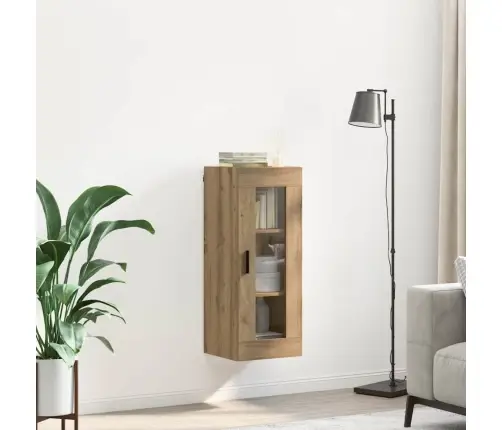 Seinakapp Käsitööpuu 34,5 X 34 X 90 Cm Kunstlik Puit Ja Klaas