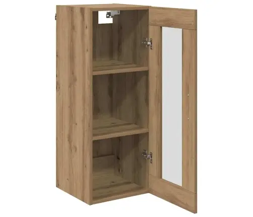 Seinakapp Käsitööpuu 34,5 X 34 X 90 Cm Kunstlik Puit Ja Klaas