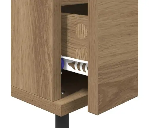 Nakts Skapītis 2 Pcs Amatnieku Ozola 40 X 35 X 50 Cm Vidaxl