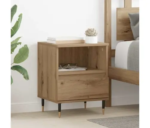 Nakts Skapītis 2 Pcs Amatnieku Ozola 40 X 35 X 50 Cm Vidaxl