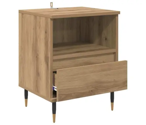 Nakts Skapītis 2 Pcs Amatnieku Ozola 40 X 35 X 50 Cm Vidaxl