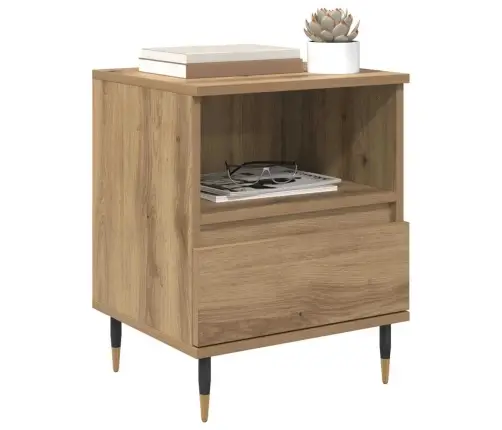 Nakts Skapītis 2 Pcs Amatnieku Ozola 40 X 35 X 50 Cm Vidaxl