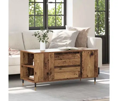 Kafijas Galdiņš Vecs Koks 102 X 44.5 X 50 Cm Inženierijas Koks Vidaxl