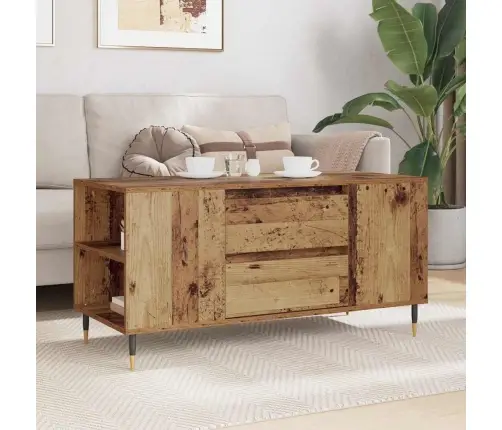 Kafijas Galdiņš Vecs Koks 102 X 44.5 X 50 Cm Inženierijas Koks Vidaxl