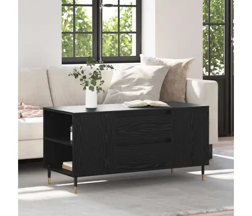 Kohvilaud Sahtliga Must Tamm 102 X 44,5 X 50 Cm Tehispuit