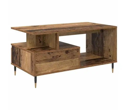 Kafijas Galdiņš Vecs Koks 90 X 49 X 45 Cm Inženierijas Koks Vidaxl