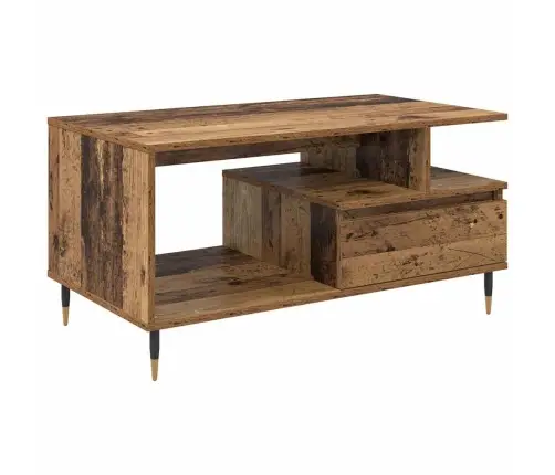 Kafijas Galdiņš Vecs Koks 90 X 49 X 45 Cm Inženierijas Koks Vidaxl