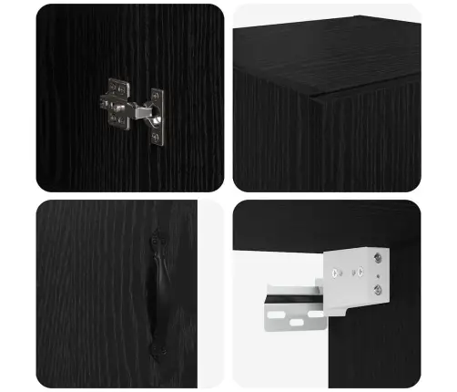 Pakabinama Spintelė Juodas Ąžuolas 69,5 X 34 X 90 Cm