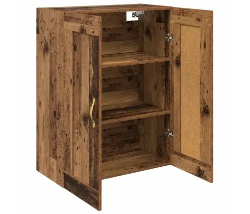 Sienas Skapis Vecs Koks 69,5 X 34 X 90 Cm Inženierijas Koks Vidaxl