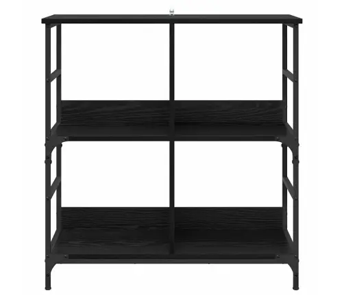 Grāmatu Plaukts Melns Ozols 78.5 X 33 X 82 Cm Inženierijas Koks Vidaxl Grāmatu Plaukts Melns Ozols 78.5 X 33 X 82 Cm Inženierijas Koks Vidaxl