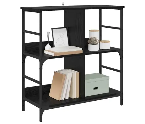 Grāmatu Plaukts Melns Ozols 78.5 X 33 X 82 Cm Inženierijas Koks Vidaxl Grāmatu Plaukts Melns Ozols 78.5 X 33 X 82 Cm Inženierijas Koks Vidaxl