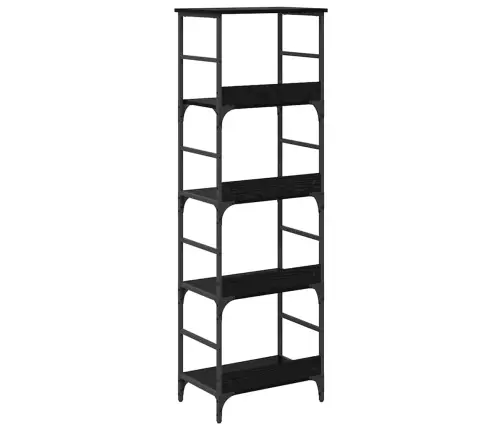 Knygų Lentyna Juodas Ąžuolas 50 X 33 X 153 Cm Apdirbta Mediena