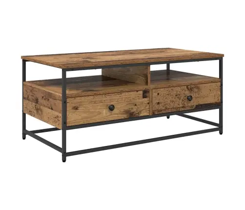 Kafijas Galdiņš Vecs Koks 100 X 51 X 45 Cm Inženierijas Koks Vidaxl