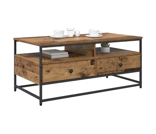 Kafijas Galdiņš Vecs Koks 100 X 51 X 45 Cm Inženierijas Koks Vidaxl