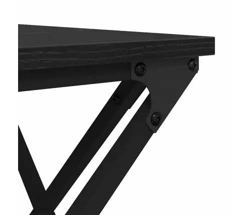 Kafijas Galdiņš Melns Ozols 100 X 49 X 40 Cm Inženierijas Koks Vidaxl