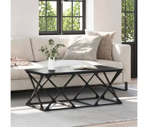 Kafijas Galdiņš Melns Ozols 100 X 49 X 40 Cm Inženierijas Koks Vidaxl