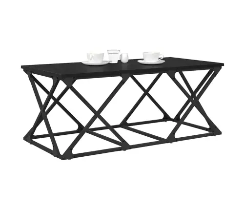 Kafijas Galdiņš Melns Ozols 100 X 49 X 40 Cm Inženierijas Koks Vidaxl