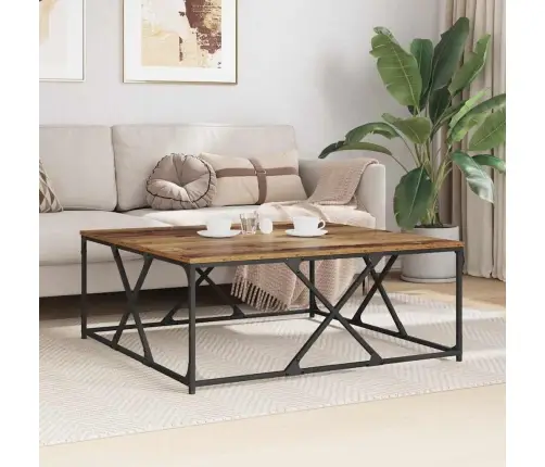 Kafijas Galdiņš Vecs Koks 100 X 100 X 40 Cm Inženierijas Koks Vidaxl