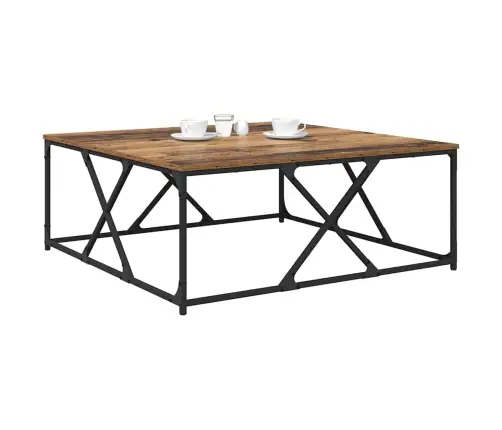 Kafijas Galdiņš Vecs Koks 100 X 100 X 40 Cm Inženierijas Koks Vidaxl