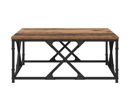 Kafijas Galdiņš Vecs Koks 70 X 70 X 30 Cm Inženierijas Koks Vidaxl