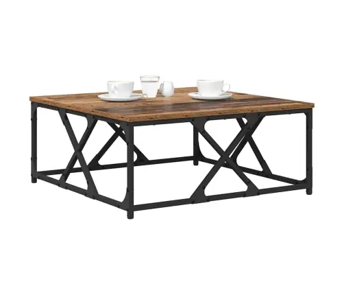 Kafijas Galdiņš Vecs Koks 70 X 70 X 30 Cm Inženierijas Koks Vidaxl