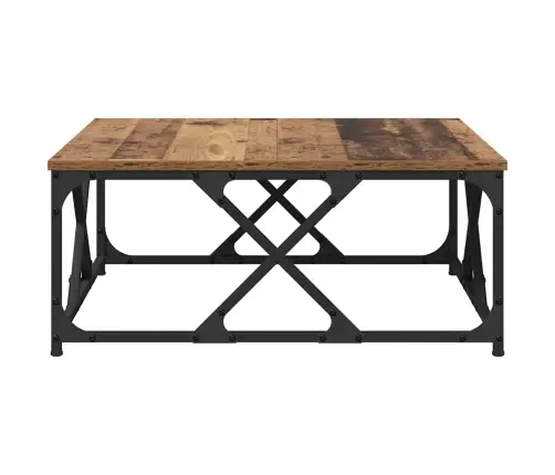 Kafijas Galdiņš Vecs Koks 70 X 70 X 30 Cm Inženierijas Koks Vidaxl