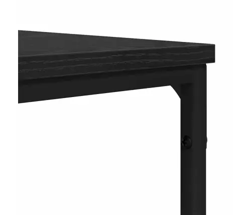 Kavos Staliukas Juoda Ąžuolo 70 X 70 X 30 Cm Apdirbta Mediena Kavos Staliukas Juoda Ąžuolo 70 X 70 X 30 Cm Apdirbta Mediena