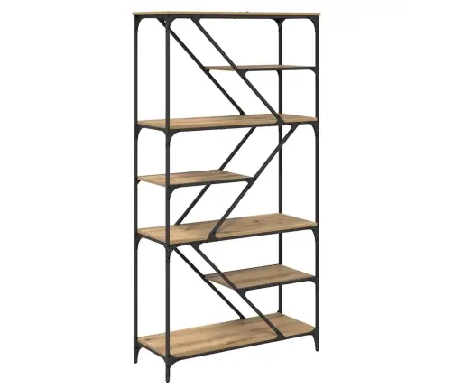 Knygų Lentyna Amatininkų Ąžuolas 91 X 36 X 176 Cm