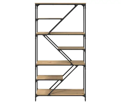 Knygų Lentyna Amatininkų Ąžuolas 91 X 36 X 176 Cm