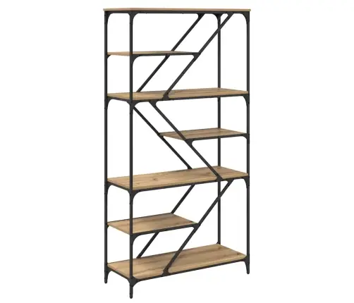 Knygų Lentyna Amatininkų Ąžuolas 91 X 36 X 176 Cm