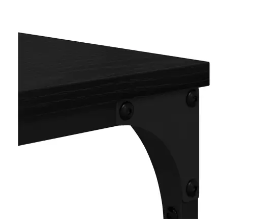 Grāmatu Plaukts Melns Ozolkoks 91 X 36 X 176 Cm Vidaxl