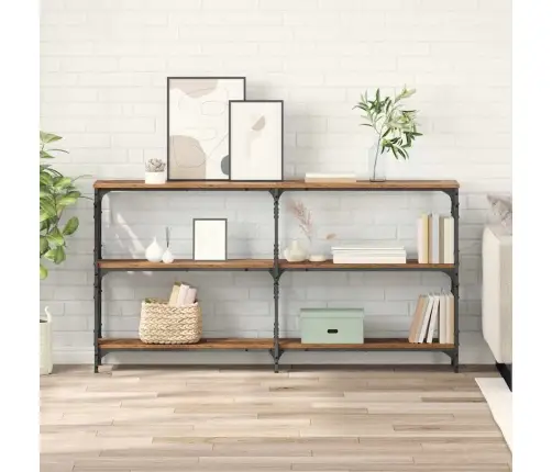 Konsoles Galds Vecs Koks 156 X 28 X 80,5 Cm Inženierijas Koks Vidaxl