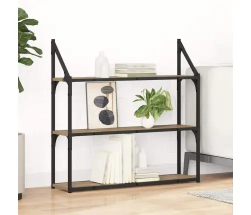 Sienas Plaukts Ar Plauktu Artisānā Ozols 80 X 21 X 78,5 Cm Vidaxl