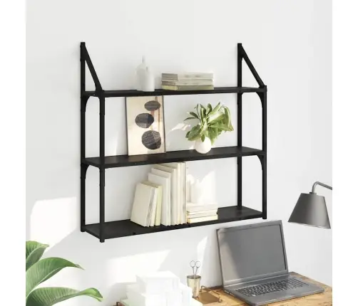 Sieninė Lentyna Su Lentyna Juodas Ąžuolas 80 X 21 X 78,5 Cm