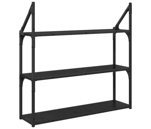 Sieninė Lentyna Su Lentyna Juodas Ąžuolas 80 X 21 X 78,5 Cm