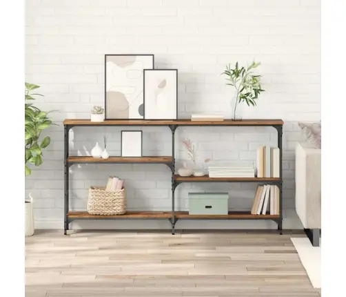 Konsoles Galds Vecs Koks 150 X 29 X 76.5 Cm Inženierijas Koks Vidaxl