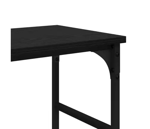 Konsoles Galds Melns Ozols 150 X 29 X 76.5 Cm Inženierijas Koks Vidaxl