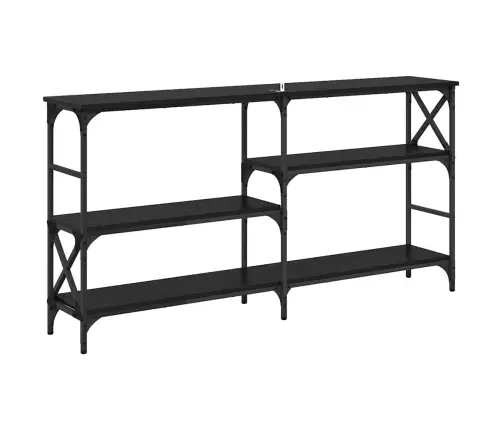 Konsoles Galds Melns Ozols 150 X 29 X 76.5 Cm Inženierijas Koks Vidaxl