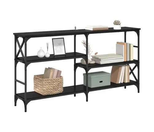Konsoles Galds Melns Ozols 150 X 29 X 76.5 Cm Inženierijas Koks Vidaxl