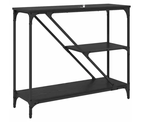 Konsoollaud Must Tamm 88,5 X 30 X 75 Cm Tehispuit