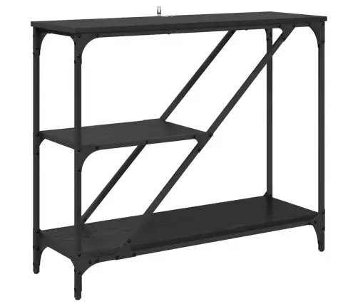 Konsoollaud Must Tamm 88,5 X 30 X 75 Cm Tehispuit