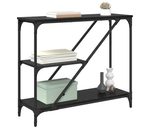 Konsoollaud Must Tamm 88,5 X 30 X 75 Cm Tehispuit